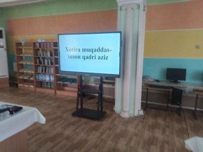 "Xotira muqaddas - inson qadri aziz" mavzusida ma'naviyat soatlarini yuqori saviyada tashkil etildi