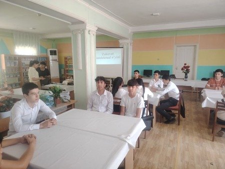 “Zakovat” intellyektual oʻyini tashkil etildi.